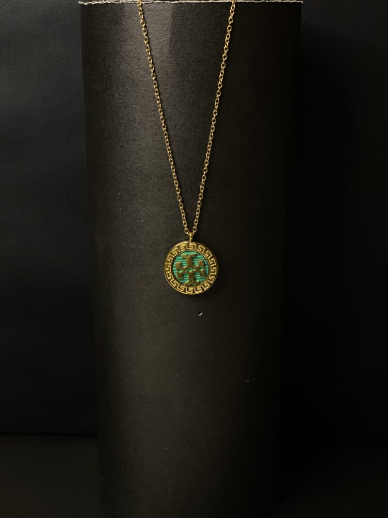 Turquoise Medallion Charm Pendant